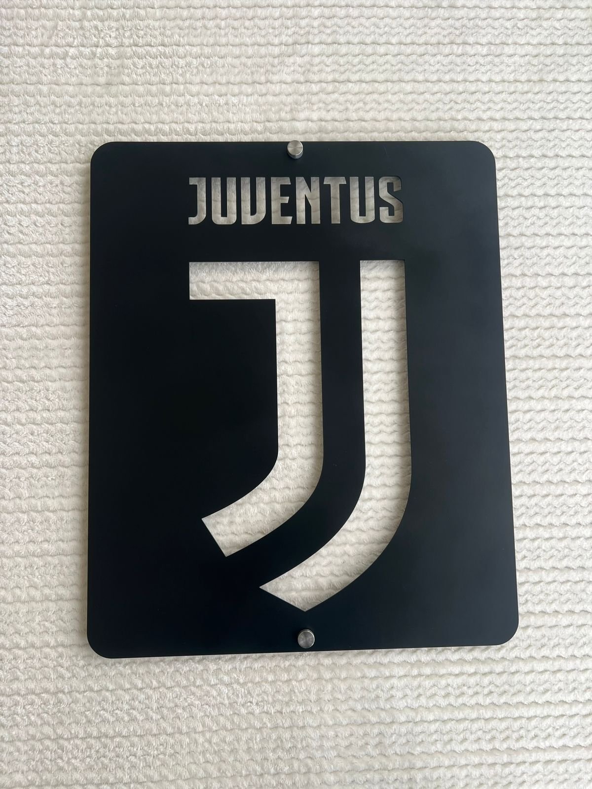 Juventus Minimal Metal Sign